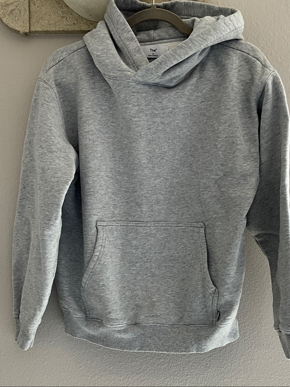 TNA Light Gray Pullover Hoodie